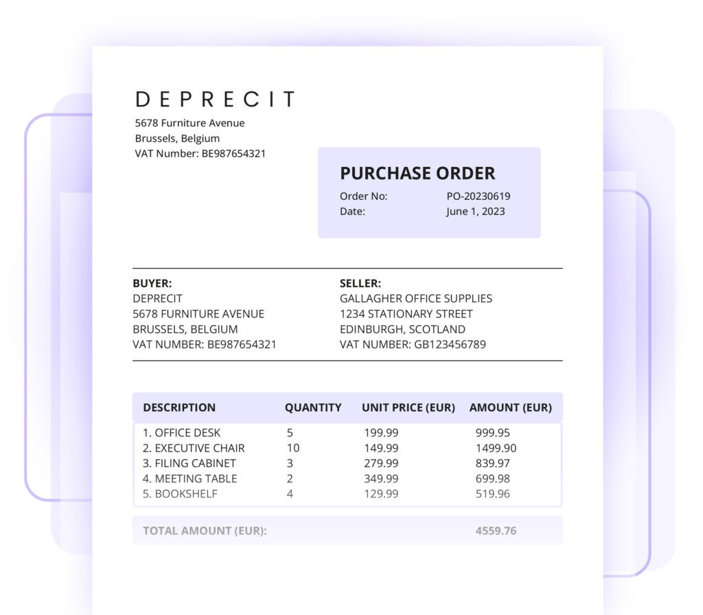 example of a purchase order