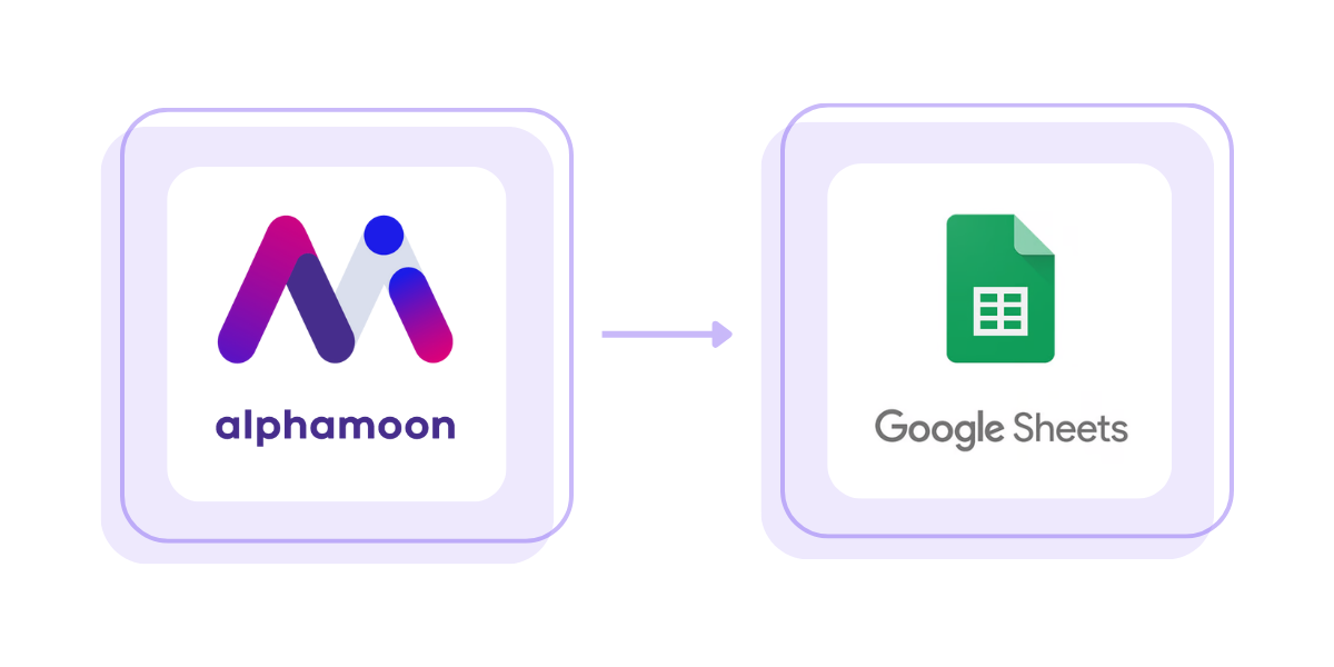 alphamoon integration with google sheets